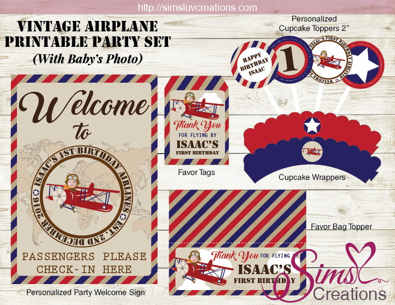 airplane party printables