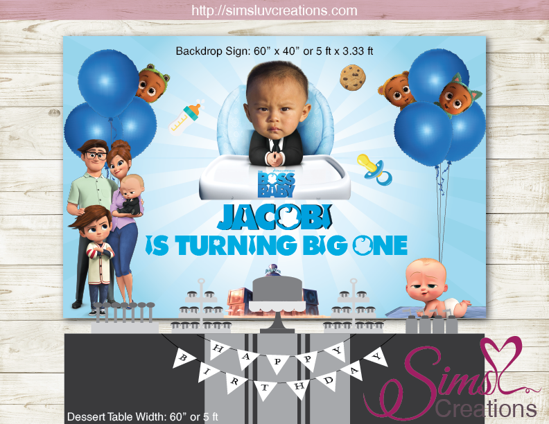Baby boss 1st online birthday