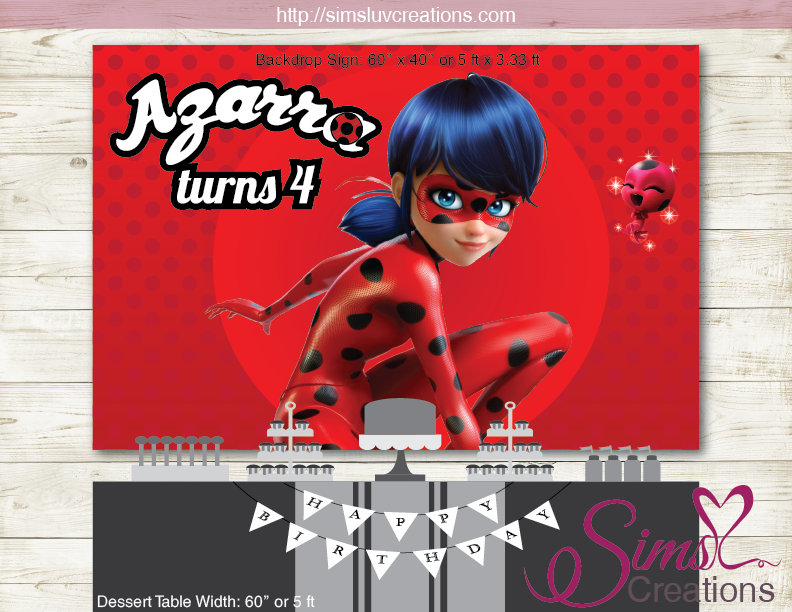 Déco de table Miraculous Ladybug