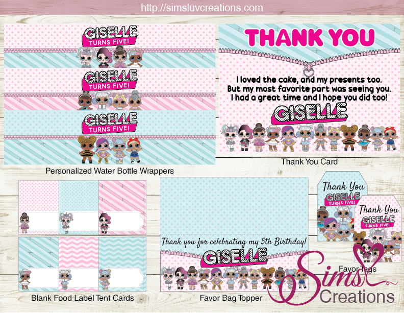 LOL SURPRISE DOLLS BIRTHDAY PARTY DECORATION KIT PARTY