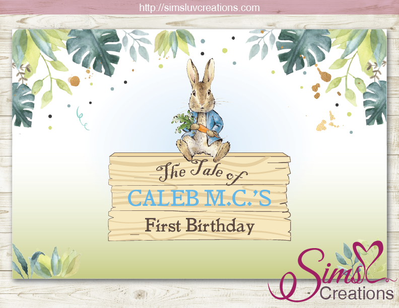 A Peter Rabbit First Birthday Party