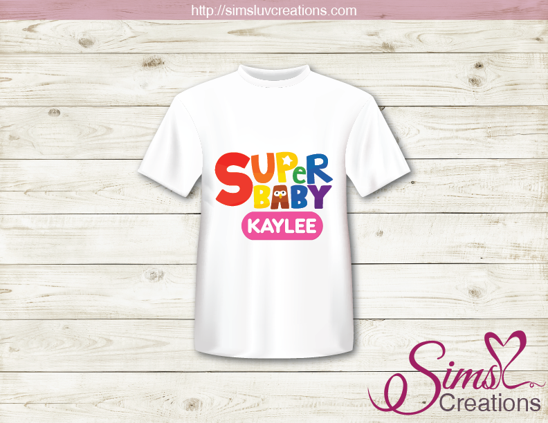 SUPER SIMPLE SONG LOGO T-SHIRT ON TRANSFER DIGITAL FILE FOR SUP – Sims Creations