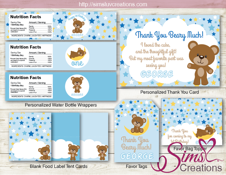 Teddy Bear Party Cups, Teddy Bear Baby Shower, Teddy Bear Birthday