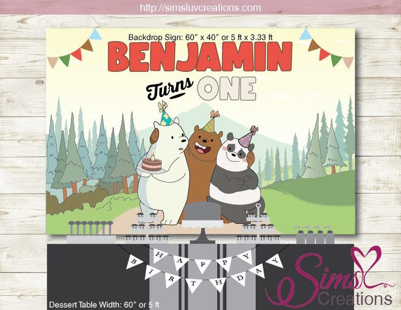 NEW CARE BEARS PRINTABLE BACKDROP BANNER  UNLOCK THE MAGIC BIRTHDAY B –  Sims Luv Creations