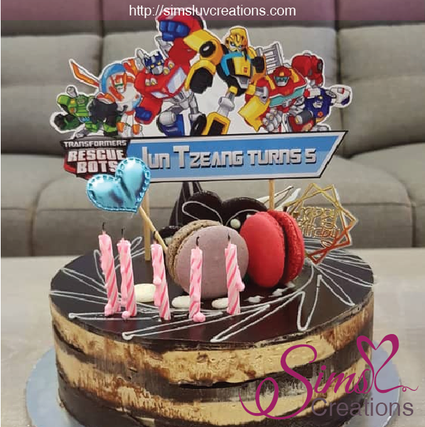 TRANSFORMERS RESCUE BOTS CAKE TOPPER | CAKE CENTERPIECE | CAKE DECORATIONS