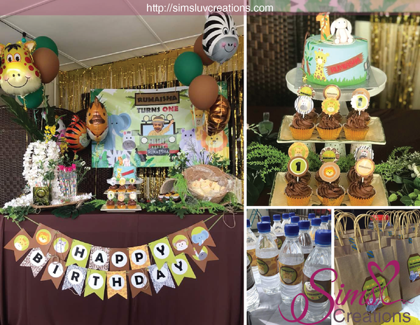 SAFARI ANIMALS PARTY PRINTABLE KIT | JUNGLE PARTY PRINTABLES