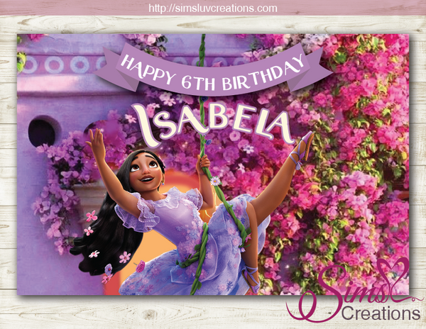 ENCANTO THEME PRINTABLE BACKDROP BANNER | BIRTHDAY POSTER PRINTABLE