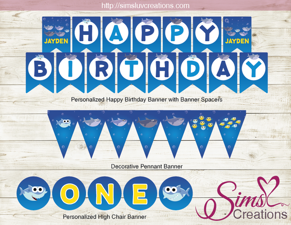 SUPER SIMPLE BABY SHARK PARTY SUPPLIES | SHARK PARTY PRINTABLES