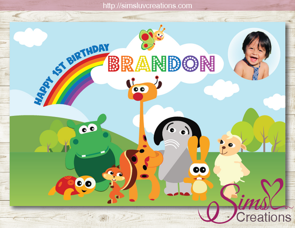 BABY TV PRINTABLE PARTY BACKDROP BANNER | BABY TV BIRTHDAY POSTER