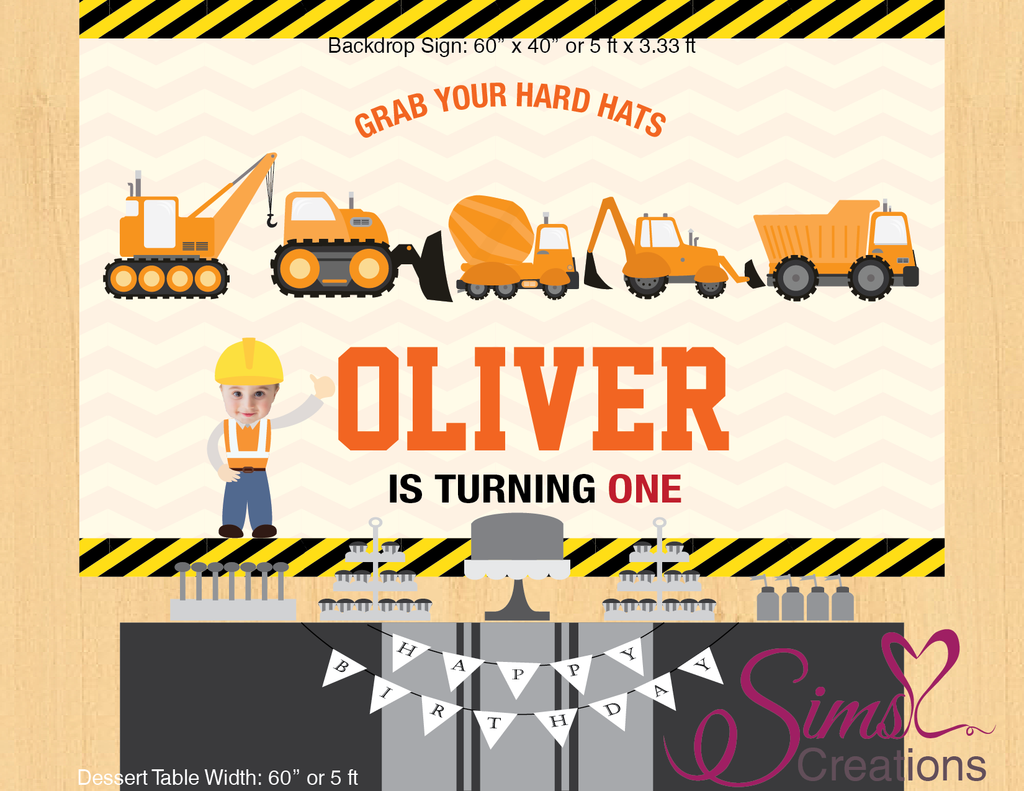 CONSTRUCTION THEME PRINTABLE BACKDROP BANNER | CUSTOM PHOTO – Sims Luv Creations construction-theme-printable-backdrop-banner-custom-photo-sims-luv-creations