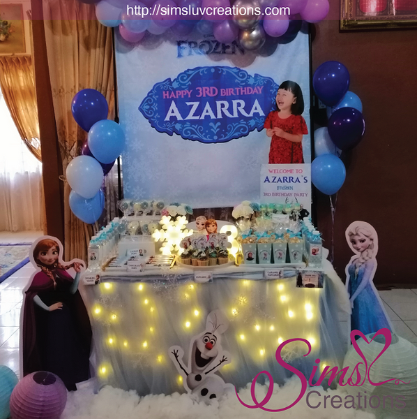 FROZEN PRINTABLE BACKDROP BANNER | FROZEN BIRTHDAY PARTY POSTER