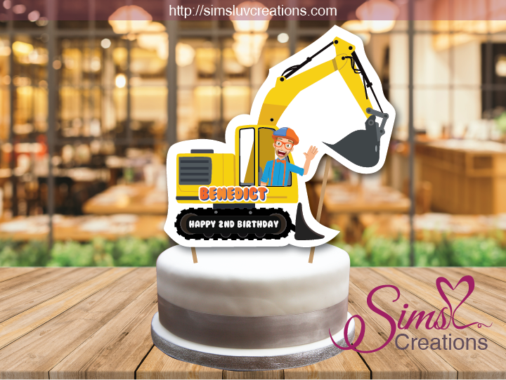 BLIPPI CAKE TOPPER | CAKE CENTERPIECE | CAKE DECORATIONS | CUSTOM PHOT – Sims Luv Creations for Free Printable Blippi Cake Topper