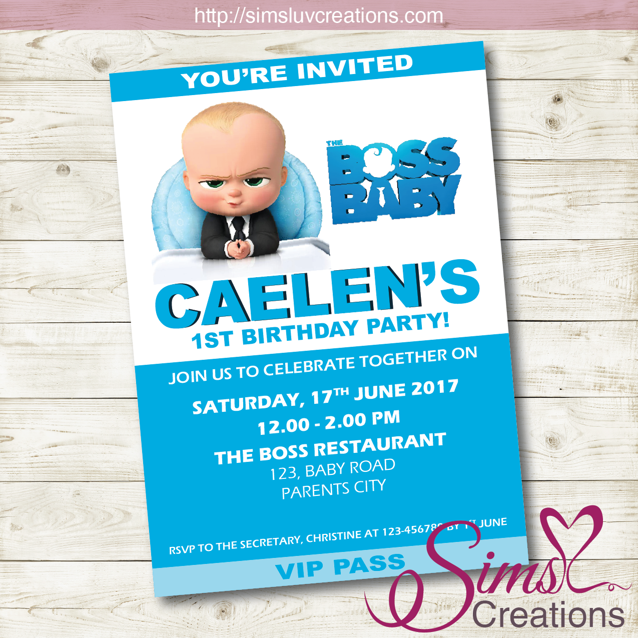Boss baby invitation template deals