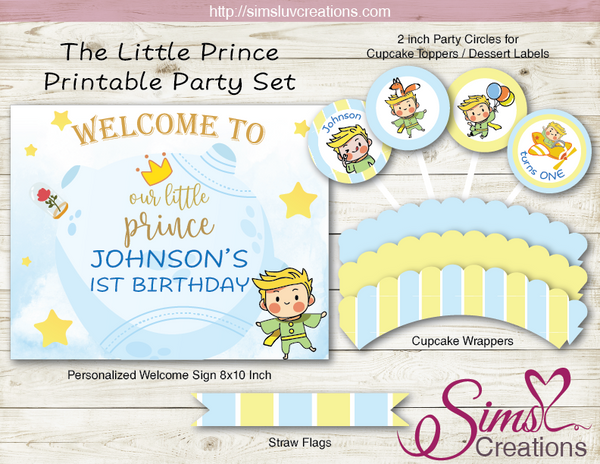 THE LITTLE PRINCE PARTY DECORATION KIT | LE PETIT PRINCE PARTY PRINTABLES