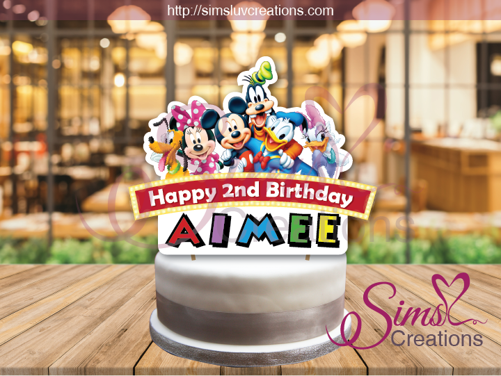 DISNEY MICKEY CLUBHOUSE CAKE TOPPER | CAKE CENTERPIECE | CAKE DECORATIONS