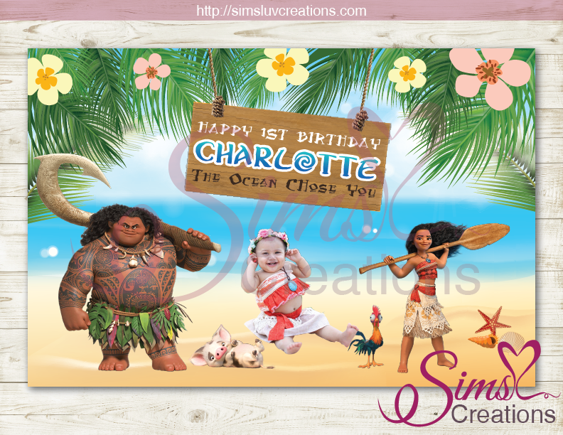 MOANA PARTY THEME BACKDROP BANNER | BIRTHDAY BACKDROP | CUSTOM PHOTO – Sims Luv Creations moana-party-theme-backdrop-banner-birthday-backdrop-custom-photo-sims-luv-creations