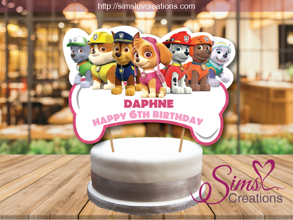 PAW PATROL BIRTHDAY CAKE TOPPER | CAKE CENTERPIECE | CAKE DECORATIONS