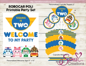 ROBOCAR POLI BIRTHDAY PARTY KIT | PARTY PRINTABLES