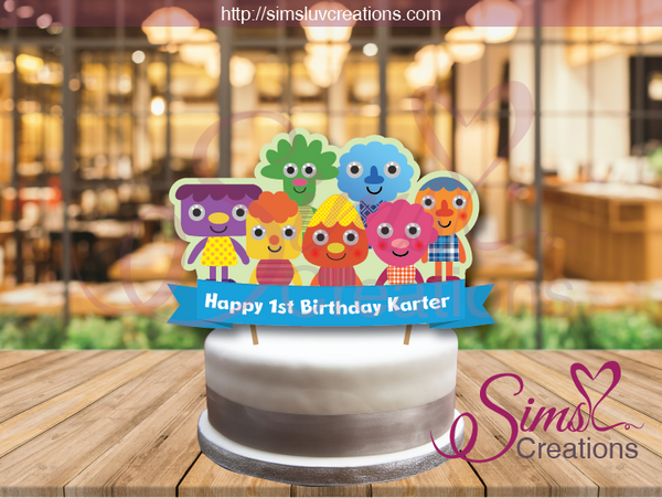 SUPER SIMPLE CHARACTERS BIRTHDAY CAKE TOPPER | NOODLE & PALS CAKE CENTERPIECE | CAKE DECORATIONS