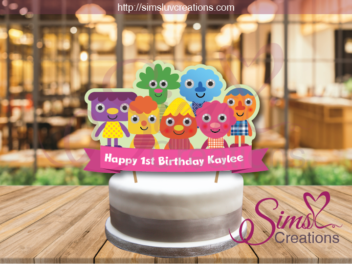 SUPER SIMPLE CHARACTERS BIRTHDAY CAKE TOPPER | NOODLE & PALS CAKE CENTERPIECE | CAKE DECORATIONS