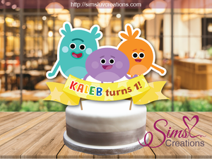 SUPER SIMPLE BUMBLE NUMS CAKE TOPPER | CAKE CENTERPIECE | CAKE DECORATIONS
